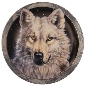 Wolf Arctic Nights Bradford Exchange Plate 3rd In Mystic Spirit Collection